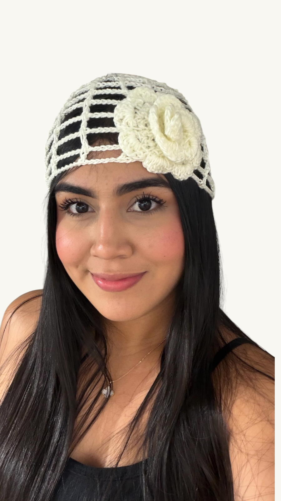 Gorrito Tejido Flor