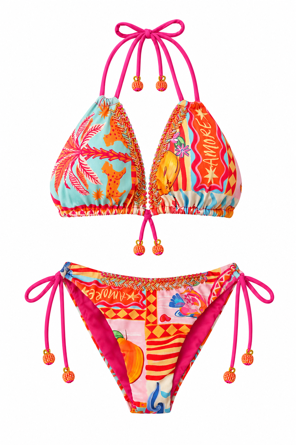 Bikini Estampado Punteras