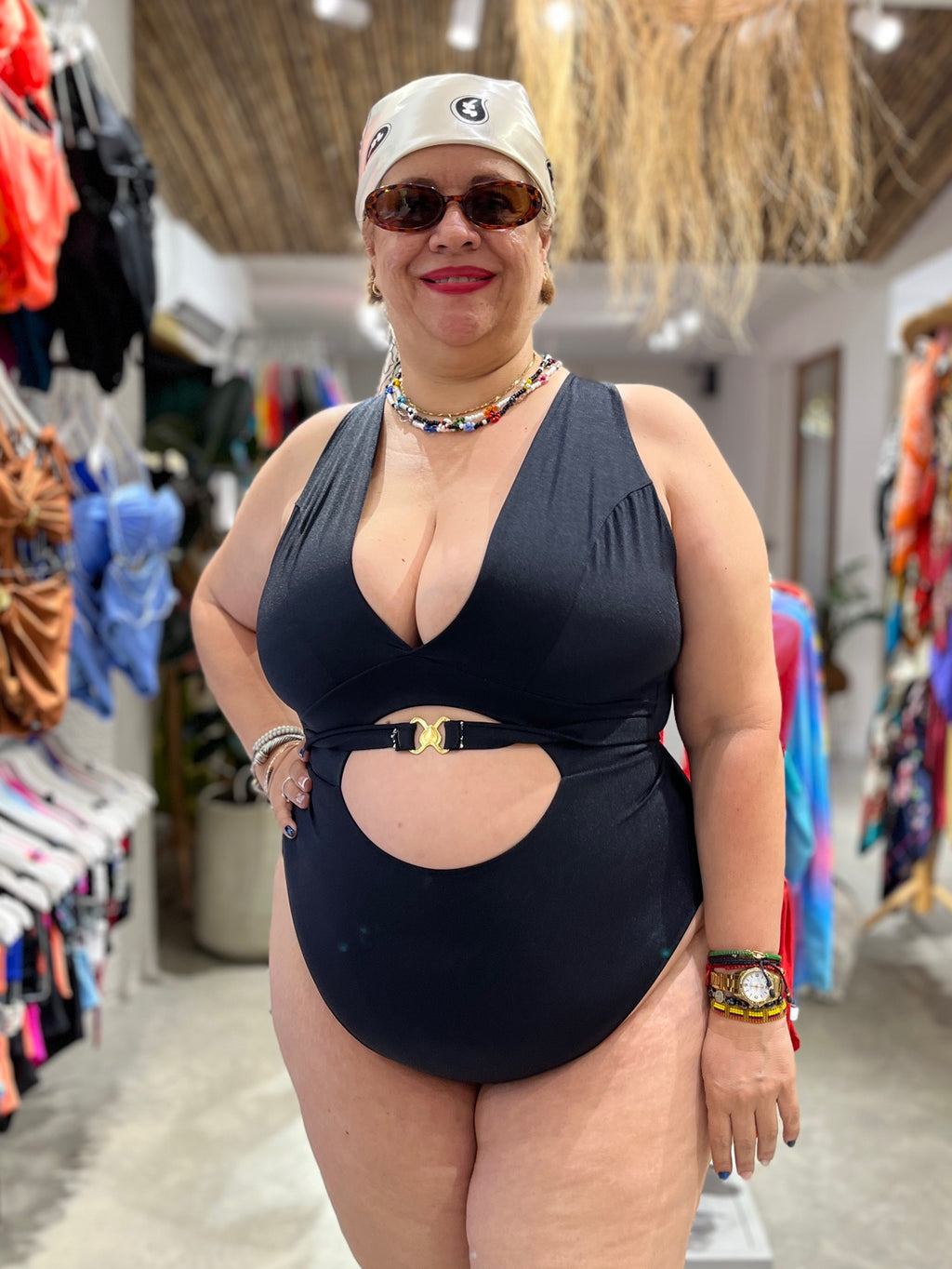 Enterizo Perla negro