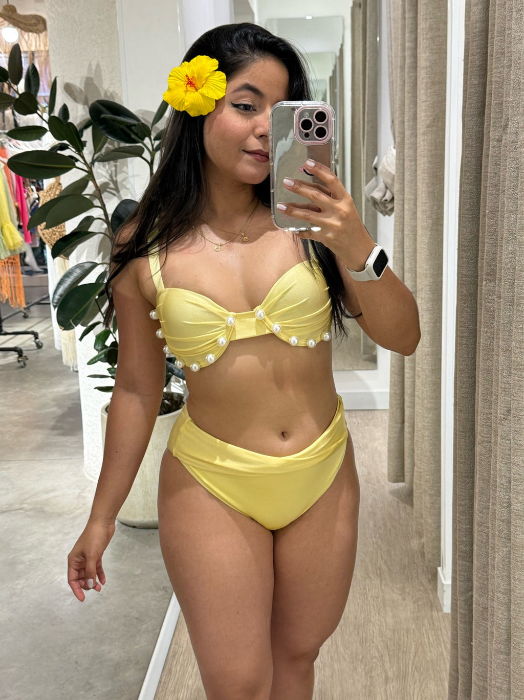 Bikini Pepones Amarillo Mantequilla