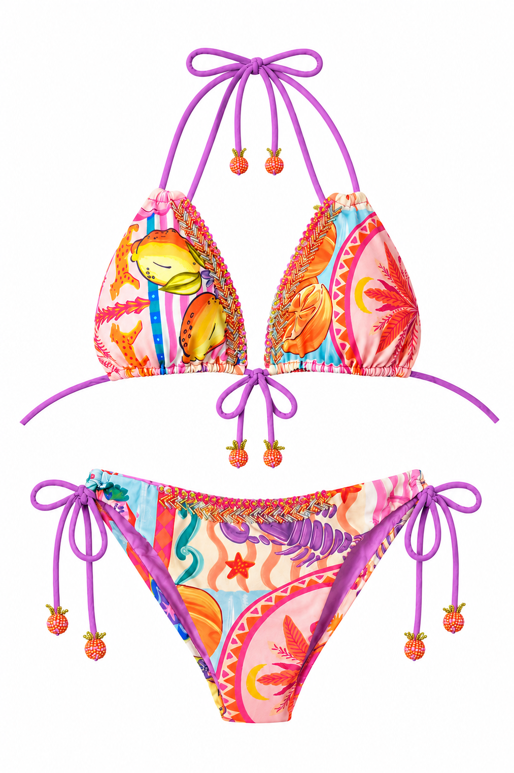 Bikini Estampado Punteras