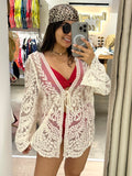 Kimono Blonda Hojas