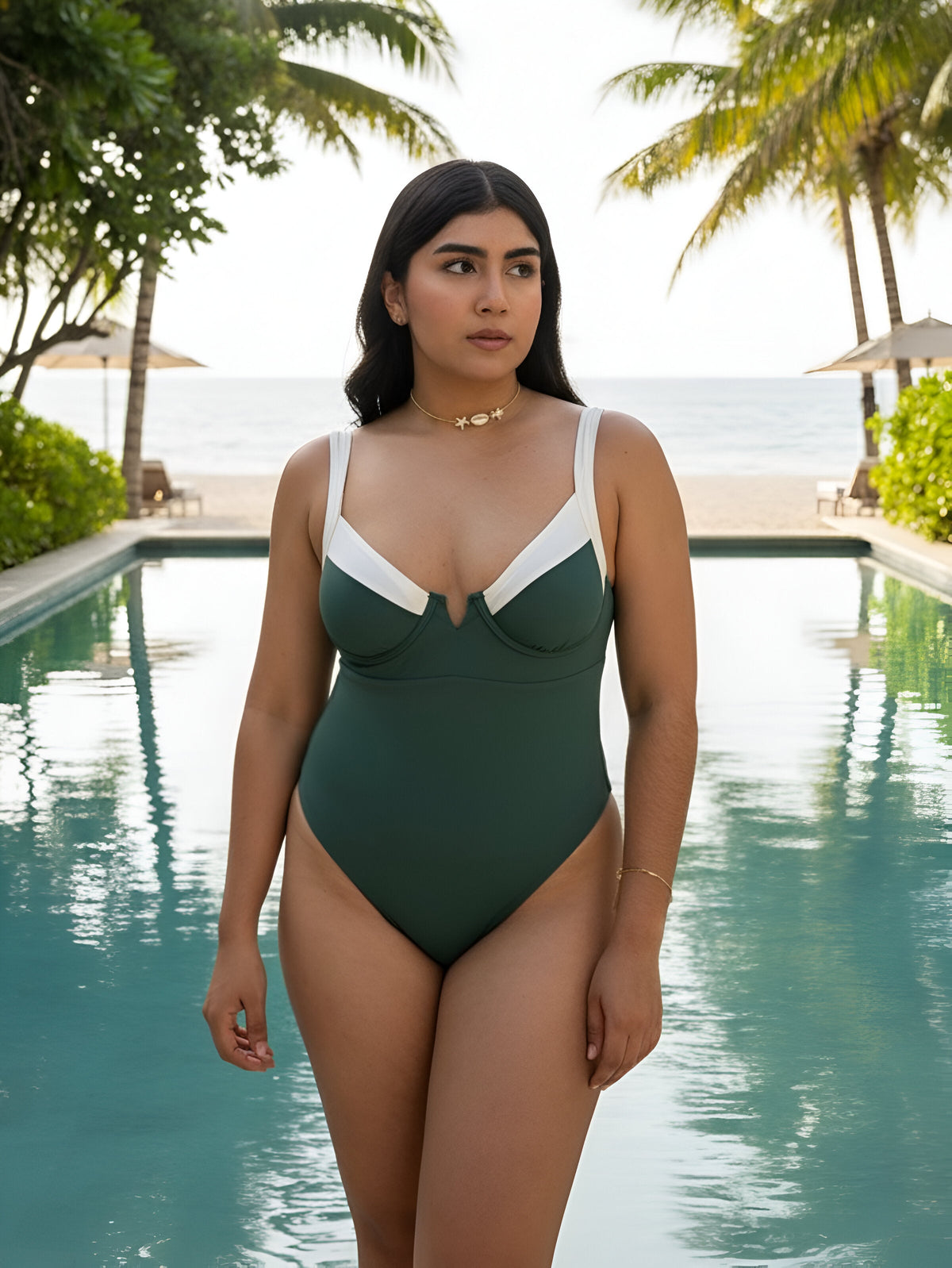 Enterizo Amanda Verde Esmeralda