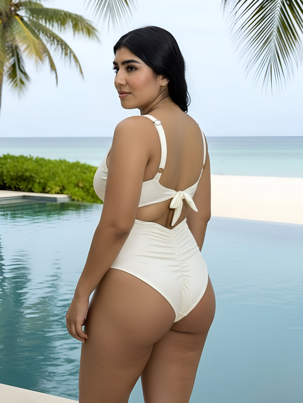 Enterizo Irena Estrella marfil