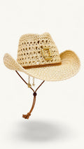 Sombrero Cowboy Hebilla Dorada