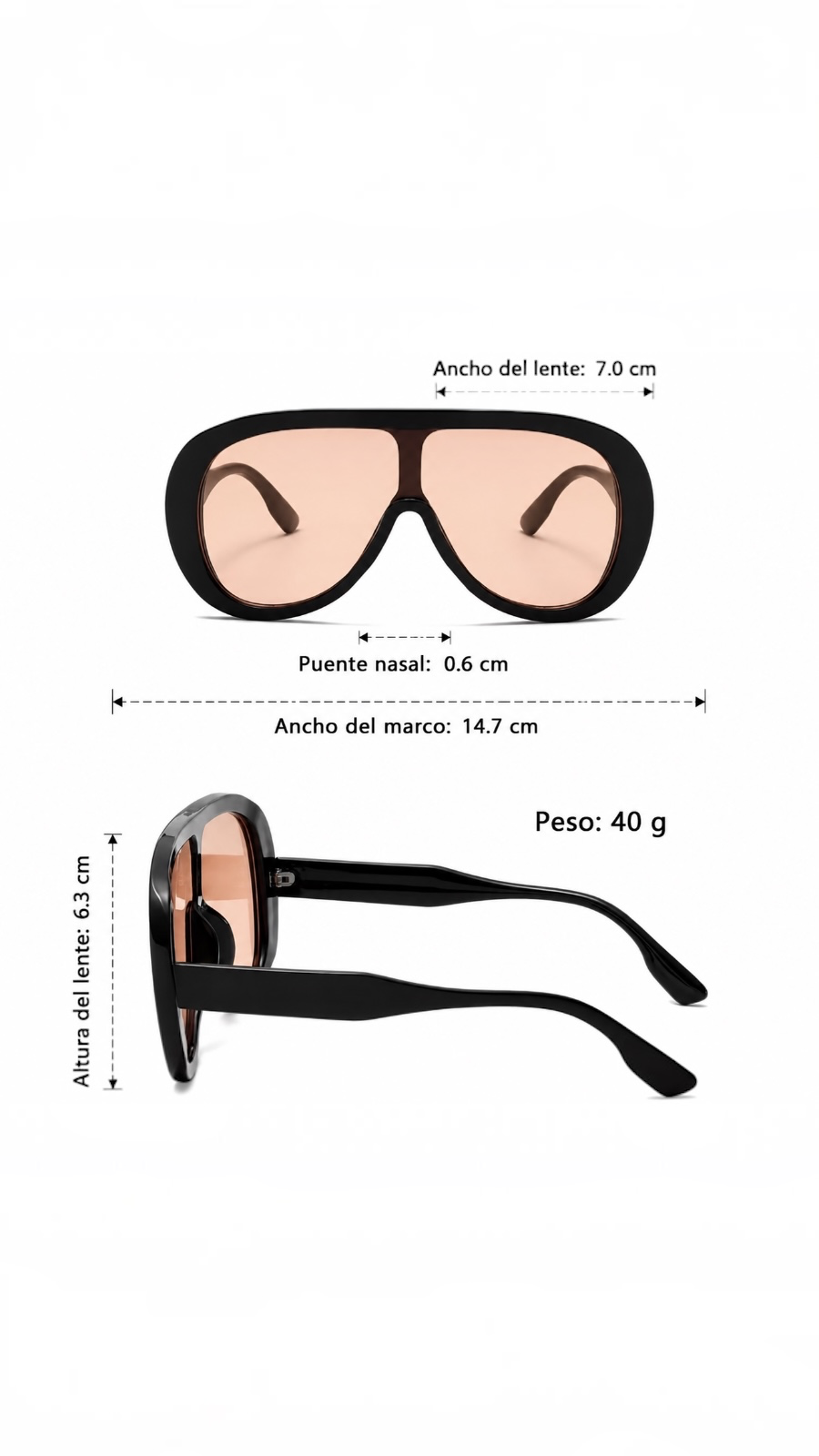 Gafas Orange Chunky