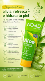 NO-AD Aloe After Sun Gel – Gel Post Solar con Aloe Vera (89 ml)