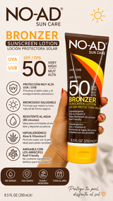 NO-AD Bronzer Sunscreen Lotion SPF 50 – 250 mL