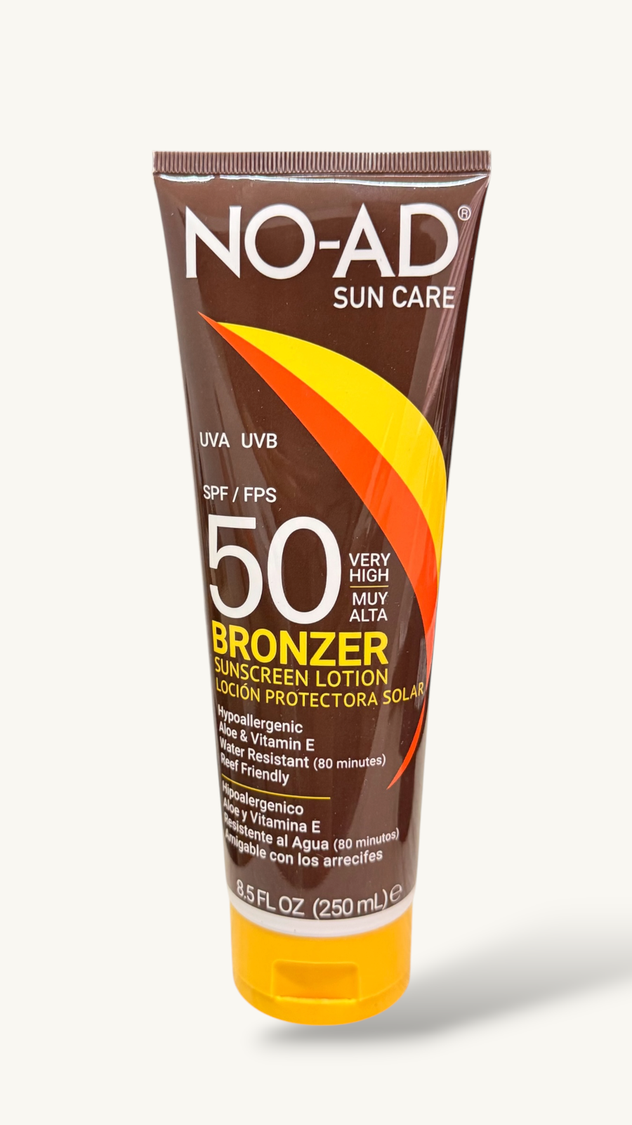 NO-AD Bronzer Sunscreen Lotion SPF 50 – 250 mL