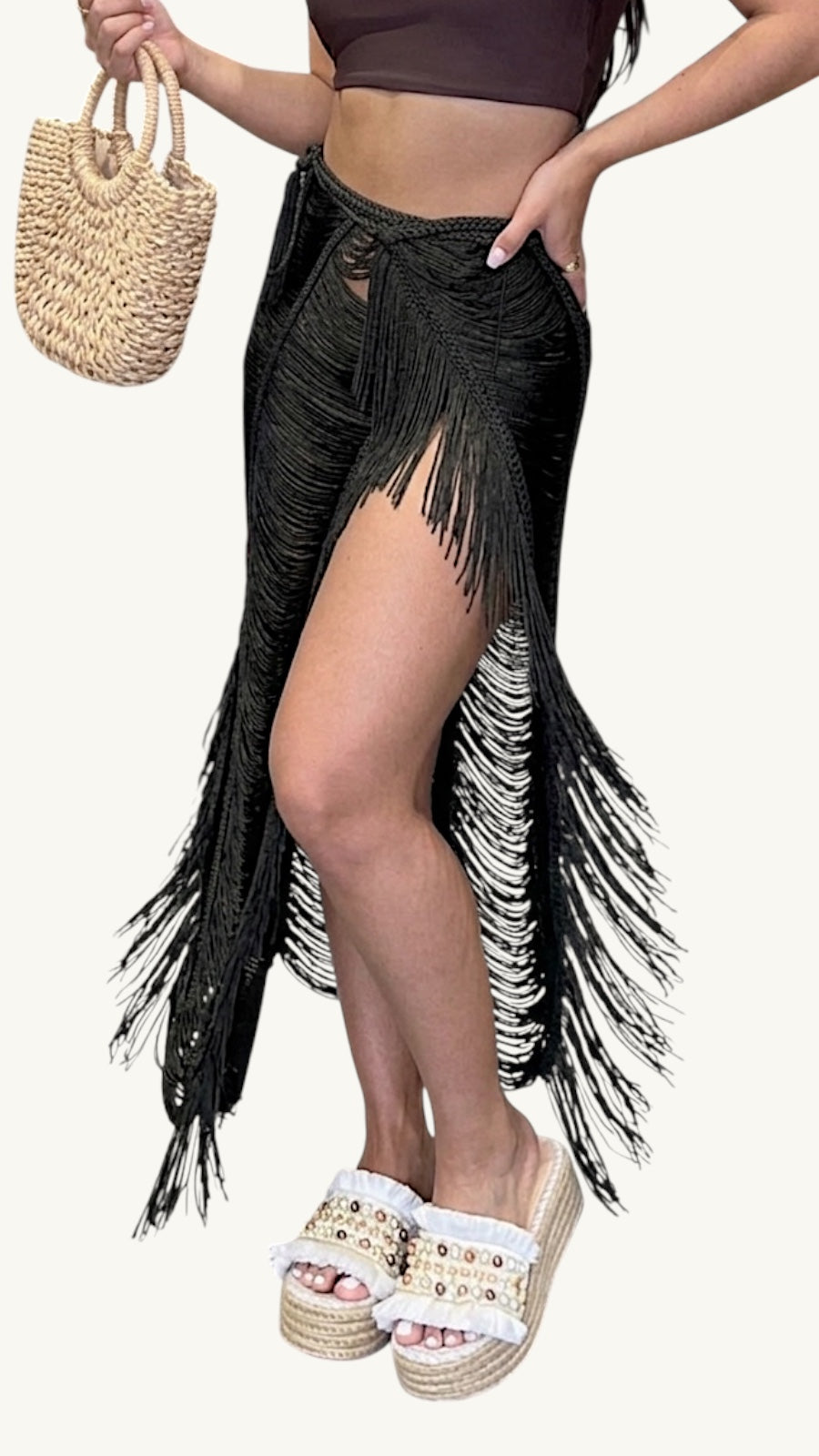 Falda luxury Iris larga