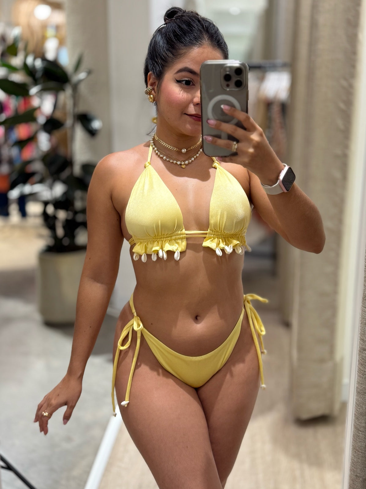 Bikini Conchas Amarillo