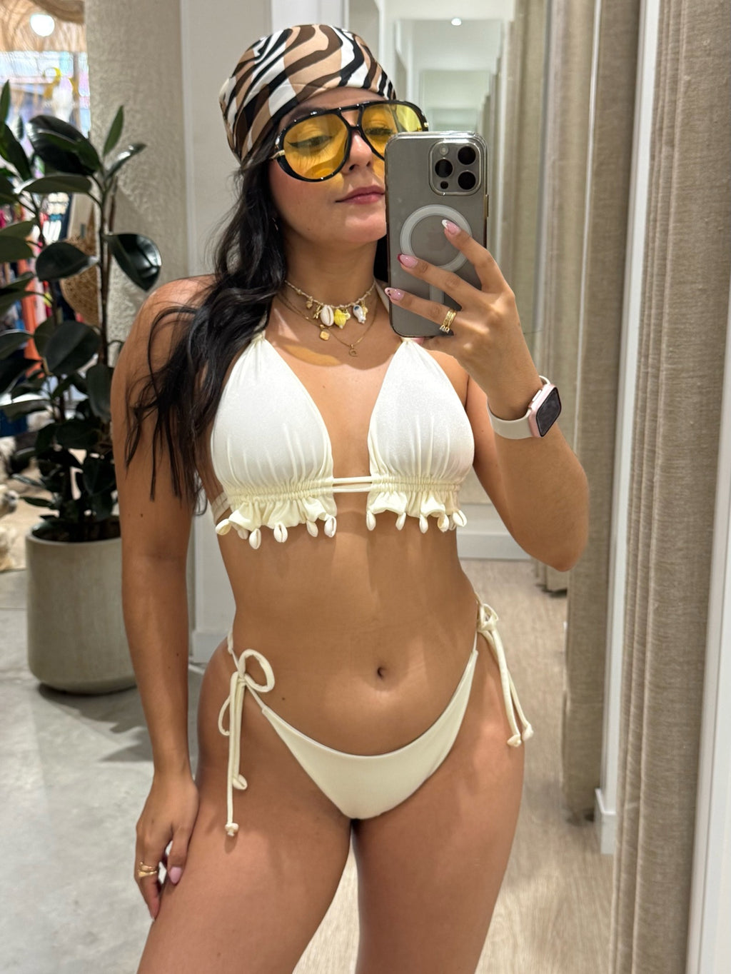 Bikini Conchas marfil