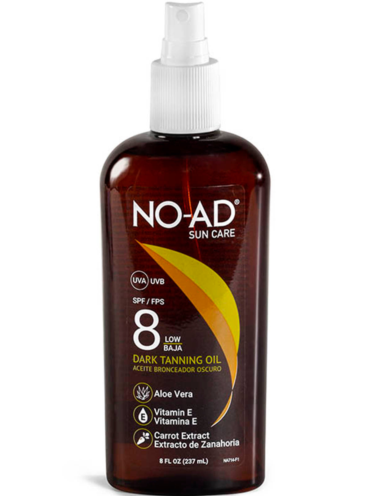 BRONCEADOR NO-AD SPF 8 TANNING OIL X 250 ML