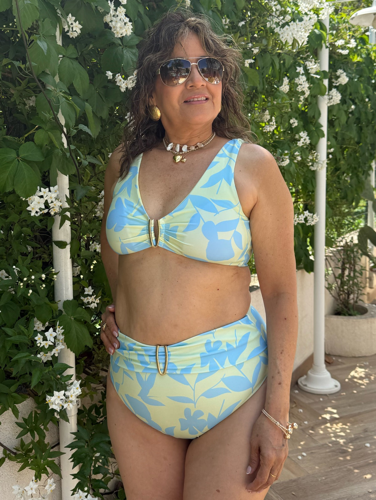 Tiro Alto Emily Verde Agua